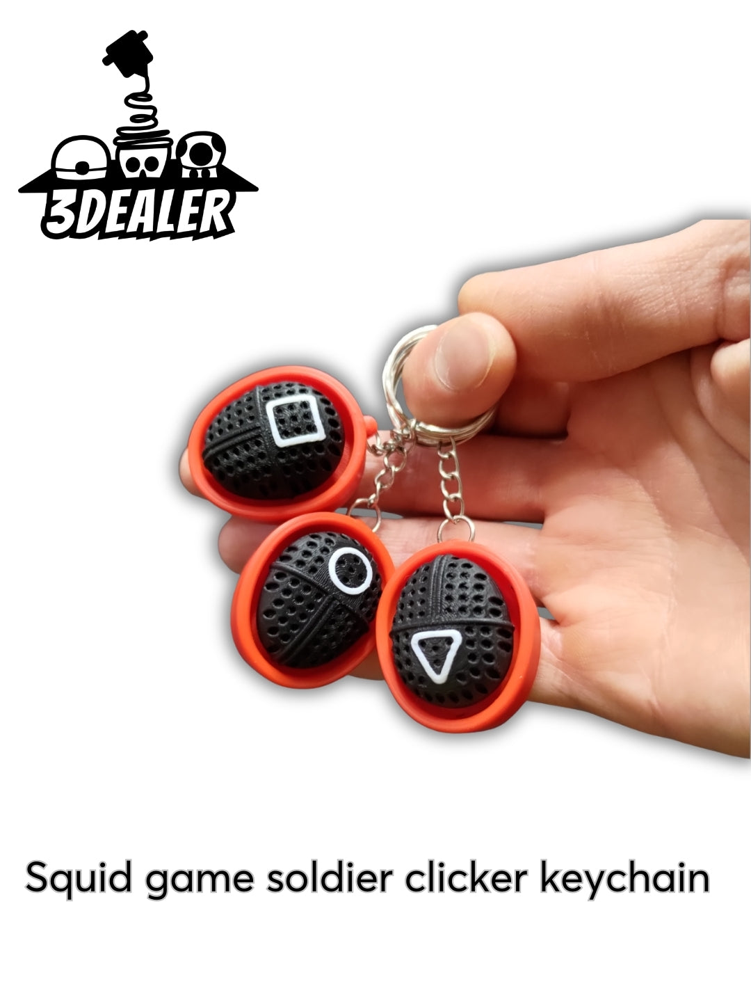 Squid Game Soldier Clicker Keychain