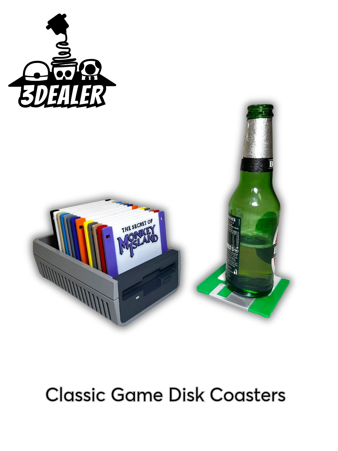 Classic Game Disk Coasters