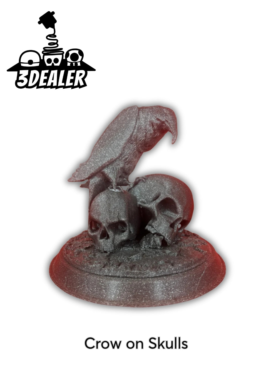 Crow on Skulls