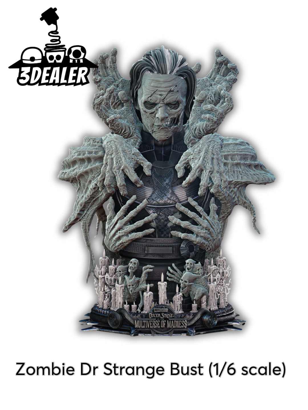 Zombie Dr Strange bust 1/6 κλίμακα
