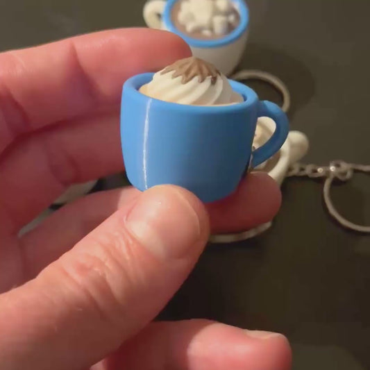 Hot Chocolate Clicker Keychain