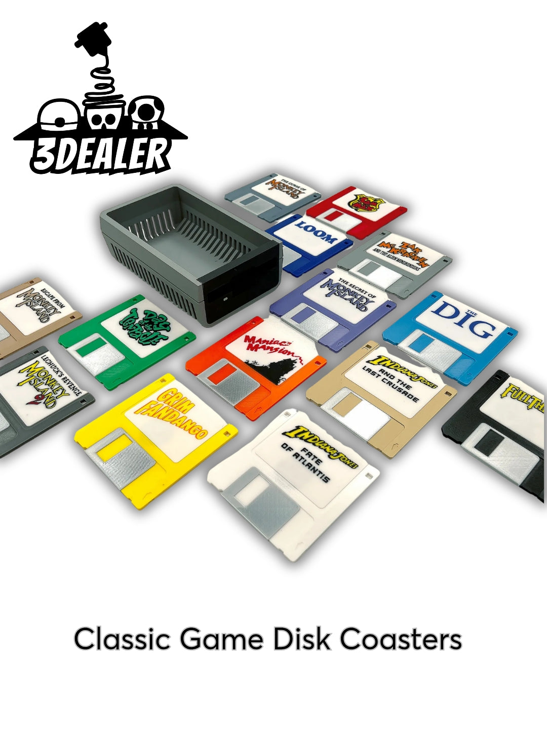 Classic Game Disk Coasters